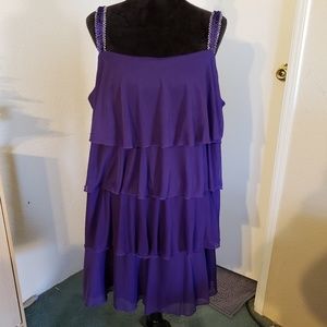 Layered purple dress